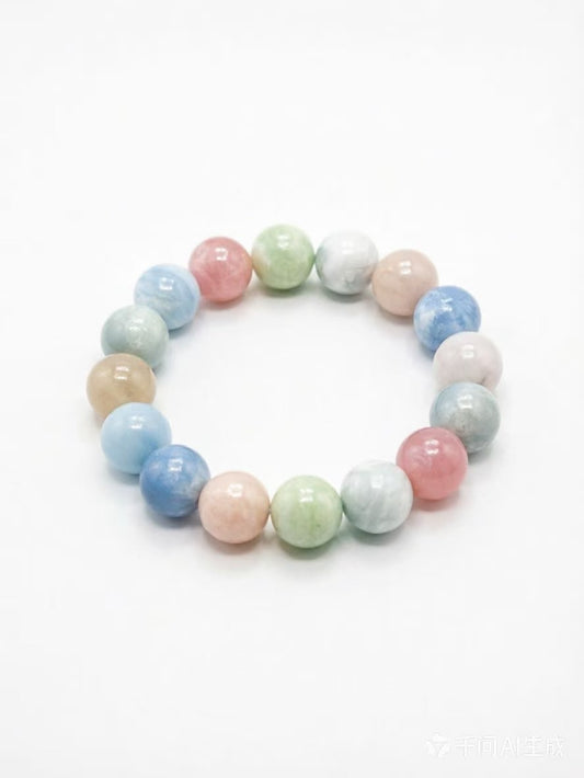 Natural Morganite Bracelet for Women, Heart Chakra Healing Crystal, Attract Love & Romance Protection Jewelry Gift