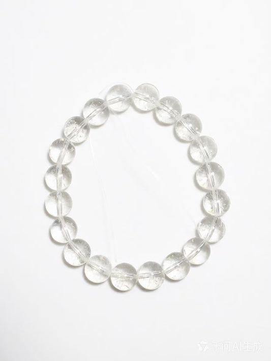 Natural Clear Crystal Bracelet for Women Men, Master Healing Crystal, Energy Cleansing & Protection Jewelry Gift